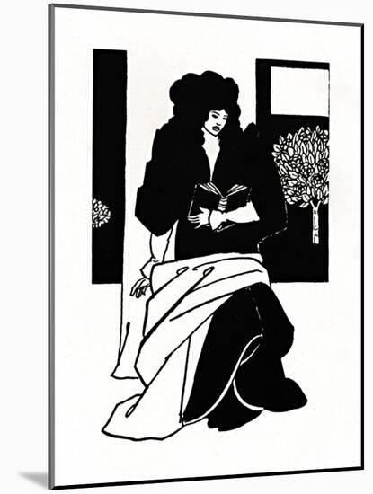 'Illustration from Morte D'Arthur', 1893-1894, (1923)-Aubrey Beardsley-Mounted Giclee Print