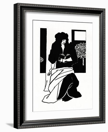 'Illustration from Morte D'Arthur', 1893-1894, (1923)-Aubrey Beardsley-Framed Giclee Print