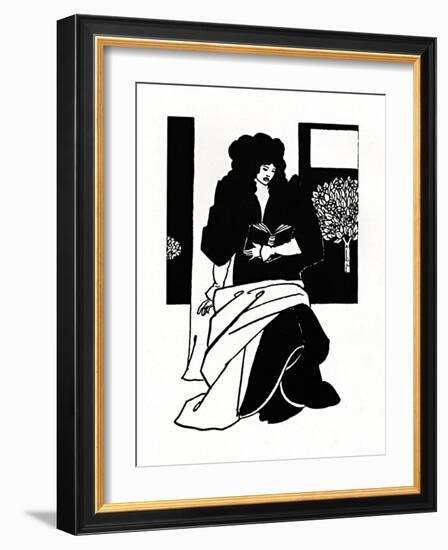 'Illustration from Morte D'Arthur', 1893-1894, (1923)-Aubrey Beardsley-Framed Giclee Print