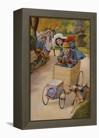 Illustration from 'Motoring Book', 19Th Century (Colour Litho)-Richard Doyle-Framed Premier Image Canvas