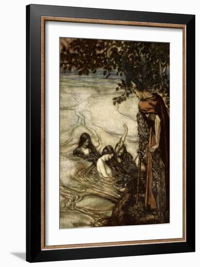 Illustration from 'Siegfried and the Twilight of Gods', 1924-Arthur Rackham-Framed Giclee Print