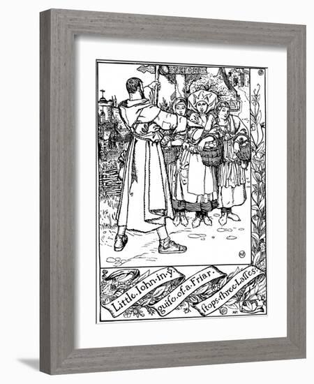 Illustration from the Book the Merry Adventures of Robin Hood, 1883-Howard Pyle-Framed Giclee Print