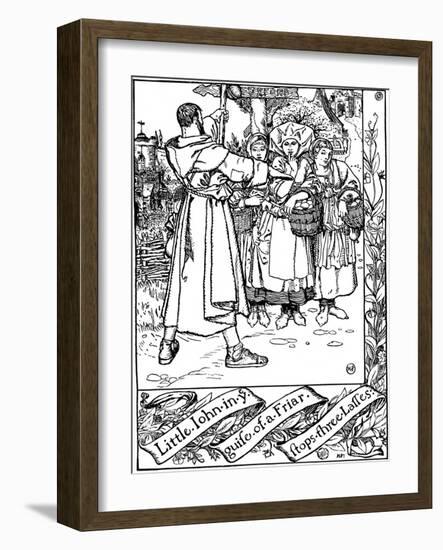 Illustration from the Book the Merry Adventures of Robin Hood, 1883-Howard Pyle-Framed Giclee Print