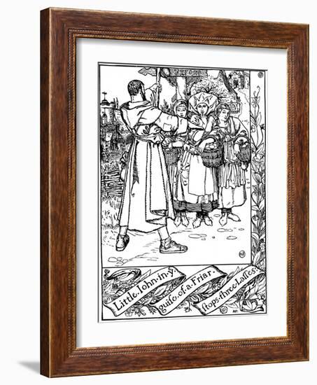 Illustration from the Book the Merry Adventures of Robin Hood, 1883-Howard Pyle-Framed Giclee Print