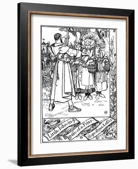 Illustration from the Book the Merry Adventures of Robin Hood, 1883-Howard Pyle-Framed Giclee Print