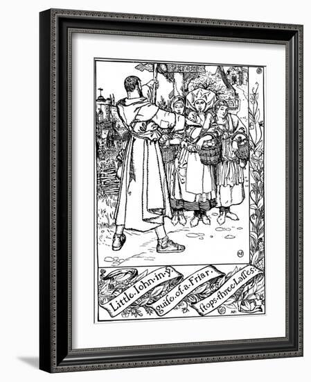 Illustration from the Book the Merry Adventures of Robin Hood, 1883-Howard Pyle-Framed Giclee Print