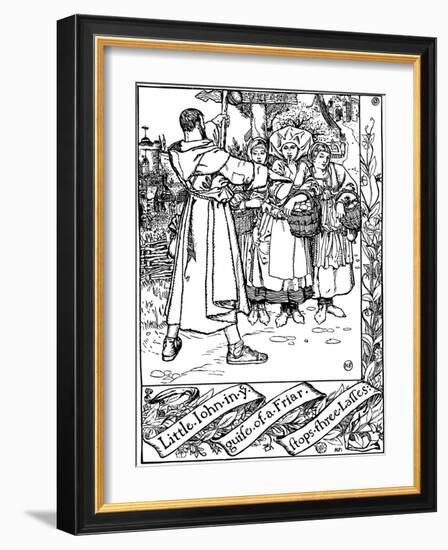 Illustration from the Book the Merry Adventures of Robin Hood, 1883-Howard Pyle-Framed Giclee Print