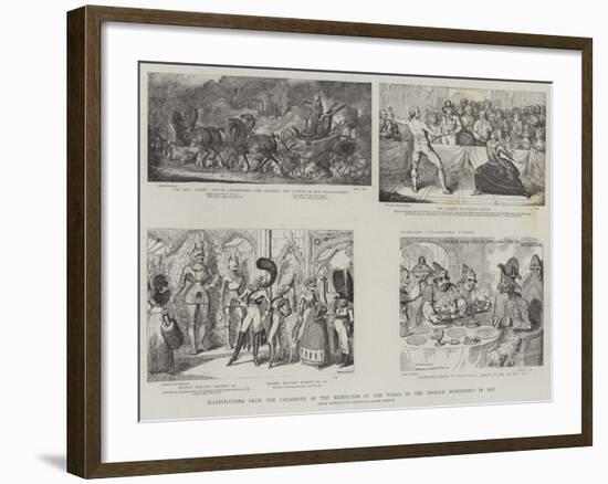Illustration from the Catalogue of the Exhibition of the Works of the English Humourists in Art-James Gillray-Framed Giclee Print