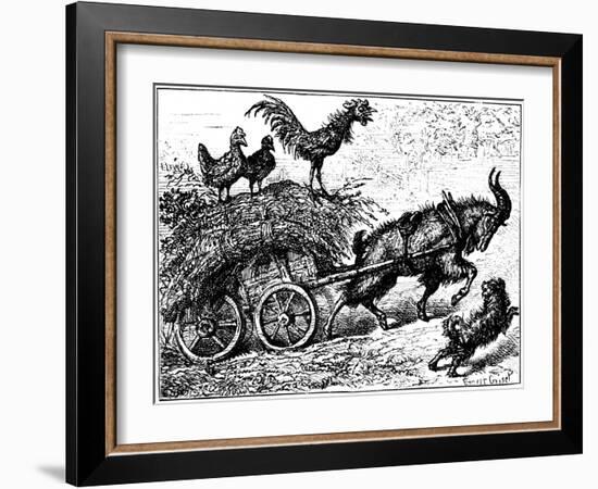 Illustration from the Children's Book Little Bo-Peep, C1880-Ernest Henry Griset-Framed Giclee Print