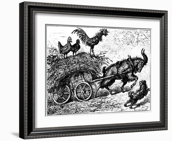 Illustration from the Children's Book Little Bo-Peep, C1880-Ernest Henry Griset-Framed Giclee Print