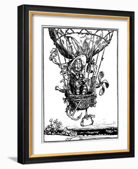 Illustration from the Children's Book the Adventures of Uncle Lubin, 1902-W Heath Robinson-Framed Giclee Print