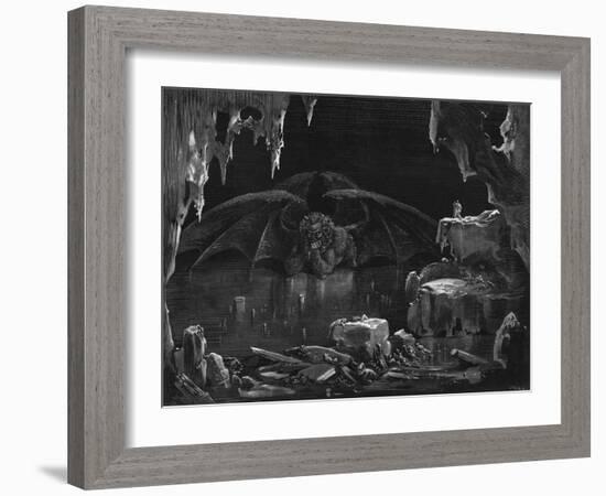 Illustration from "The Divine Comedy" by Dante Alighieri Paris, Published 1885-Gustave Doré-Framed Giclee Print