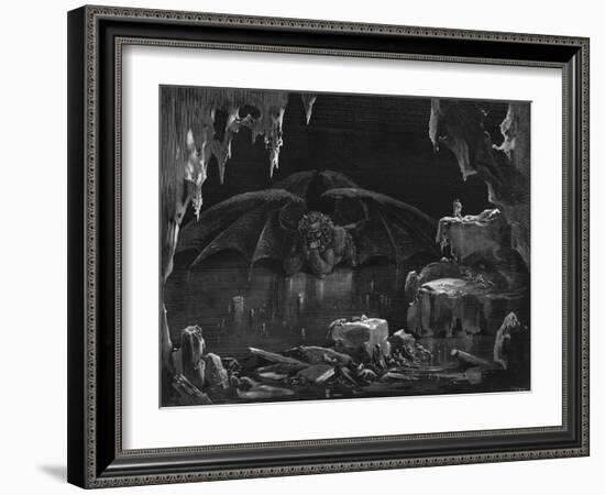 Illustration from "The Divine Comedy" by Dante Alighieri Paris, Published 1885-Gustave Doré-Framed Giclee Print