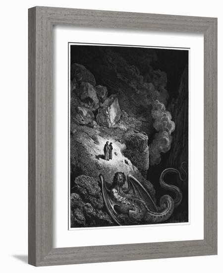 Illustration from "The Divine Comedy" by Dante Alighieri Paris, Published 1885-Gustave Doré-Framed Giclee Print