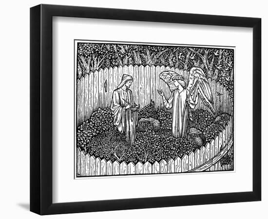 Illustration from the Kelmscott Press Edition of the Works of Geoffrey Chaucer, 1896-Edward Burne-Jones-Framed Giclee Print