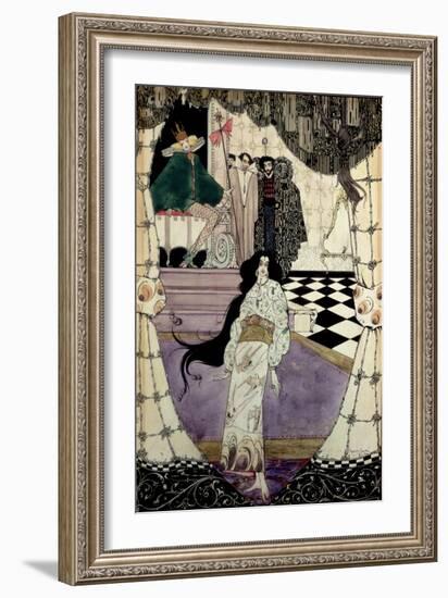 Illustration from the Little Mermaid, 1914-Harry Clarke-Framed Giclee Print