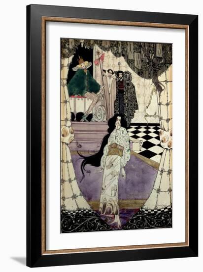 Illustration from the Little Mermaid, 1914-Harry Clarke-Framed Giclee Print