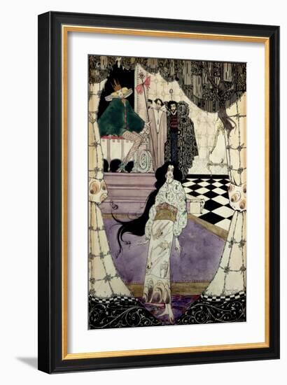 Illustration from the Little Mermaid, 1914-Harry Clarke-Framed Giclee Print