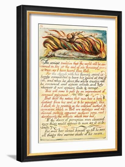 Illustration from 'The Marriage of Heaven and Hell', C.1808-William Blake-Framed Giclee Print