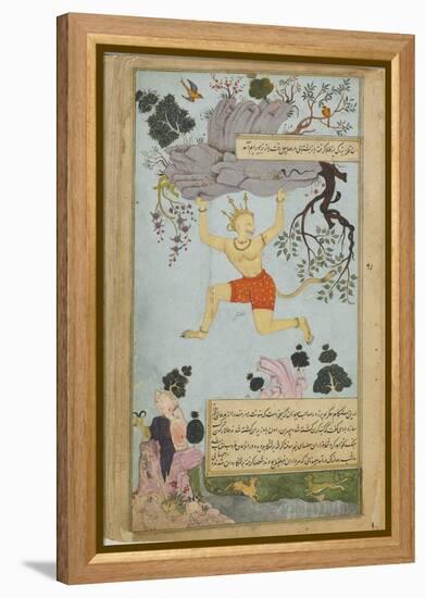 Illustration from the Ramayana by Valmiki, Second Half of The16th C-Mir Zayn al-Abidin-Framed Premier Image Canvas