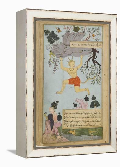 Illustration from the Ramayana by Valmiki, Second Half of The16th C-Mir Zayn al-Abidin-Framed Premier Image Canvas