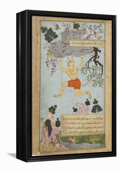 Illustration from the Ramayana by Valmiki, Second Half of The16th C-Mir Zayn al-Abidin-Framed Premier Image Canvas