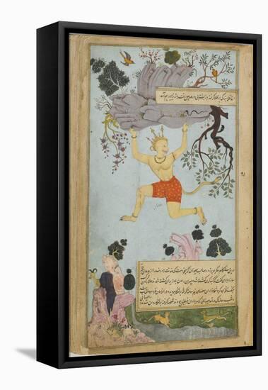 Illustration from the Ramayana by Valmiki, Second Half of The16th C-Mir Zayn al-Abidin-Framed Premier Image Canvas