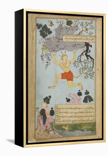 Illustration from the Ramayana by Valmiki, Second Half of The16th C-Mir Zayn al-Abidin-Framed Premier Image Canvas