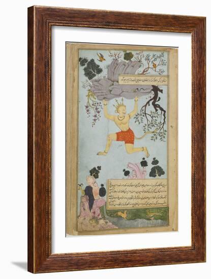 Illustration from the Ramayana by Valmiki, Second Half of The16th C-Mir Zayn al-Abidin-Framed Giclee Print