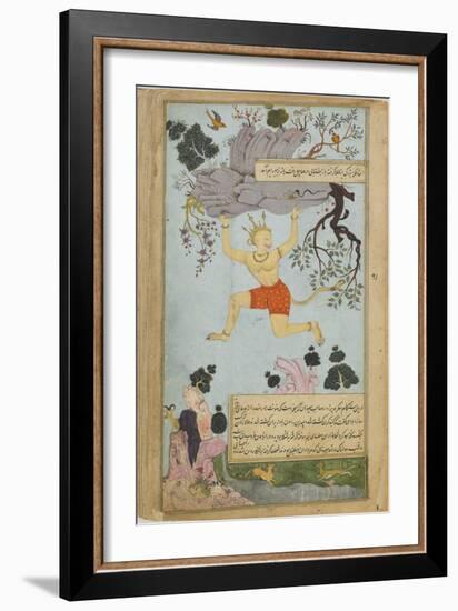 Illustration from the Ramayana by Valmiki, Second Half of The16th C-Mir Zayn al-Abidin-Framed Giclee Print