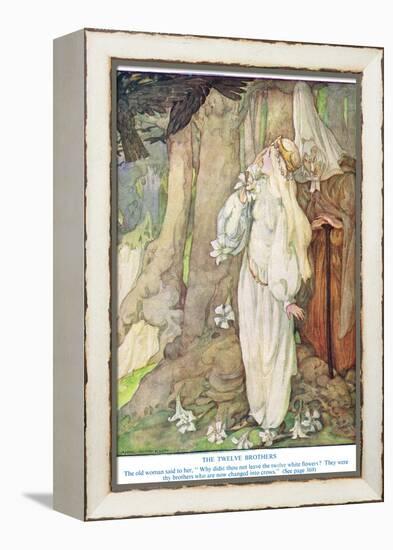 Illustration from 'The Twelve Brothers' by the Grimm Brothers-Anne Anderson-Framed Premier Image Canvas