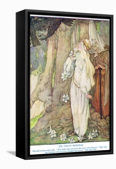 Illustration from 'The Twelve Brothers' by the Grimm Brothers-Anne Anderson-Framed Premier Image Canvas
