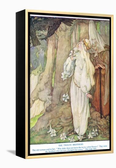 Illustration from 'The Twelve Brothers' by the Grimm Brothers-Anne Anderson-Framed Premier Image Canvas