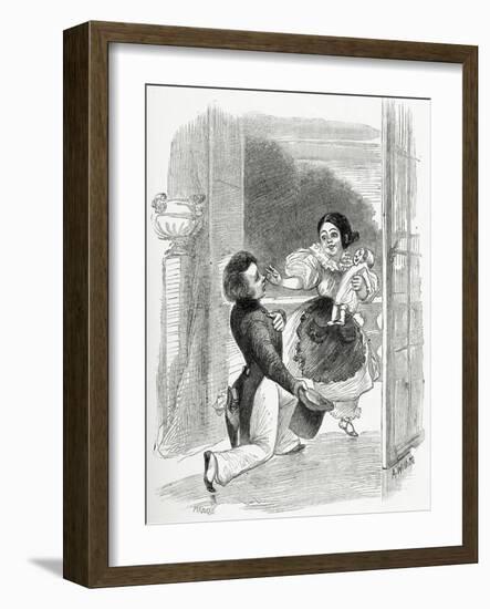 Illustration from Toute La Lyre, 19th Century-Adolphe Leon Willette-Framed Giclee Print