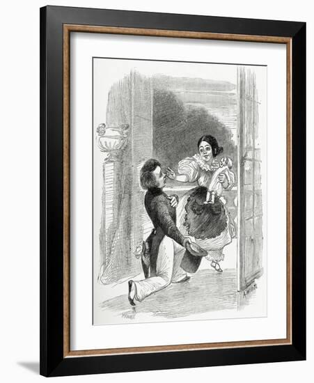 Illustration from Toute La Lyre, 19th Century-Adolphe Leon Willette-Framed Giclee Print