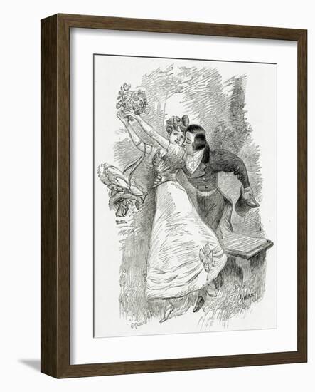 Illustration from Toute La Lyre,19th Century-Adolphe Leon Willette-Framed Giclee Print