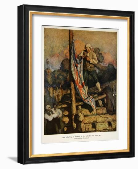 Illustration from 'Treasure Island' by Robert Louis Stevenson, 1911-Newell Convers Wyeth-Framed Giclee Print