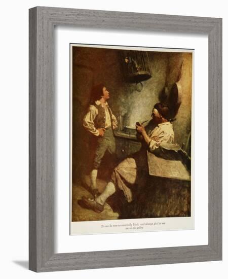 Illustration from 'Treasure Island' by Robert Louis Stevenson, 1911-Newell Convers Wyeth-Framed Giclee Print