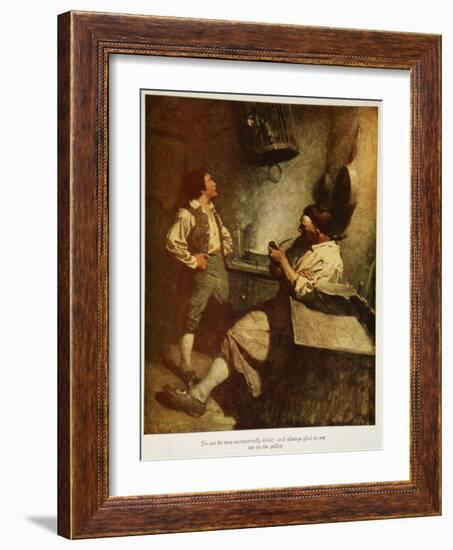 Illustration from 'Treasure Island' by Robert Louis Stevenson, 1911-Newell Convers Wyeth-Framed Giclee Print