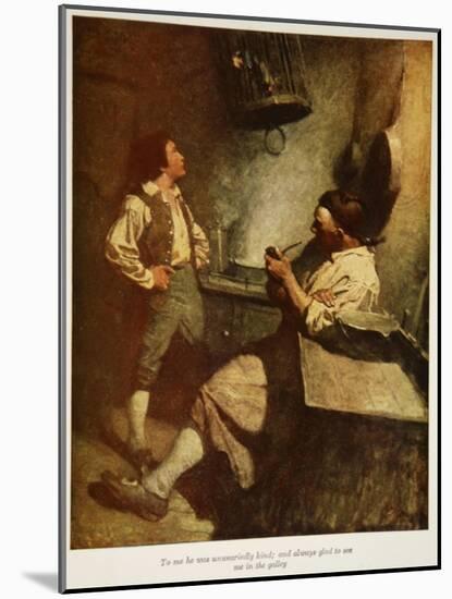 Illustration from 'Treasure Island' by Robert Louis Stevenson, 1911-Newell Convers Wyeth-Mounted Giclee Print
