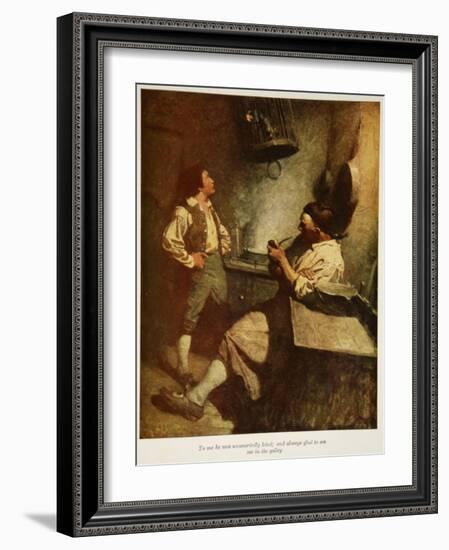 Illustration from 'Treasure Island' by Robert Louis Stevenson, 1911-Newell Convers Wyeth-Framed Giclee Print