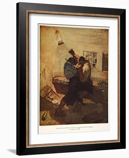 Illustration from 'Treasure Island' by Robert Louis Stevenson, 1911-Newell Convers Wyeth-Framed Giclee Print