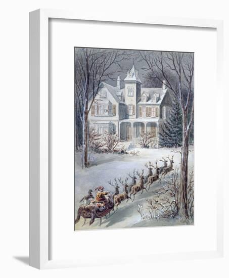 Illustration from 'twas the Night before Christmas' Written by Professor Clement Clarke Moore…-null-Framed Giclee Print