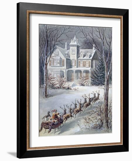 Illustration from 'twas the Night before Christmas' Written by Professor Clement Clarke Moore…-null-Framed Giclee Print