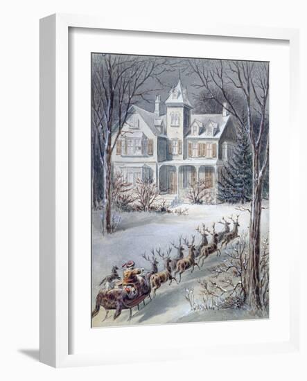 Illustration from 'twas the Night before Christmas' Written by Professor Clement Clarke Moore…--Framed Giclee Print