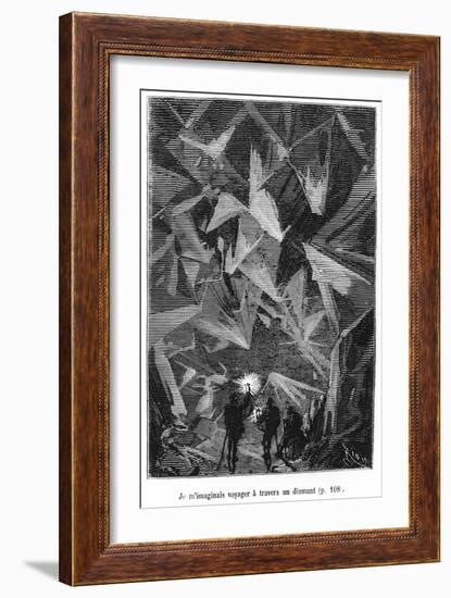 Illustration from "Voyage Au Centre De La Terre"-Édouard Riou-Framed Giclee Print