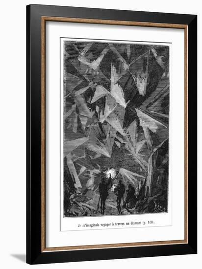 Illustration from "Voyage Au Centre De La Terre"-Édouard Riou-Framed Giclee Print