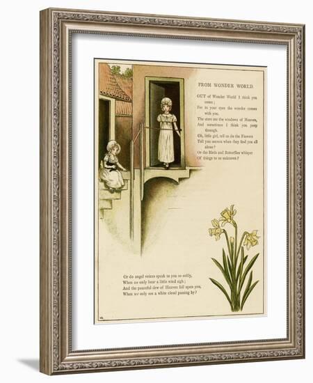 Illustration, from Wonder World-Kate Greenaway-Framed Art Print