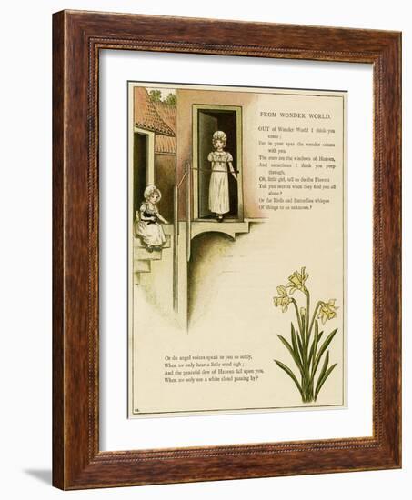 Illustration, from Wonder World-Kate Greenaway-Framed Art Print