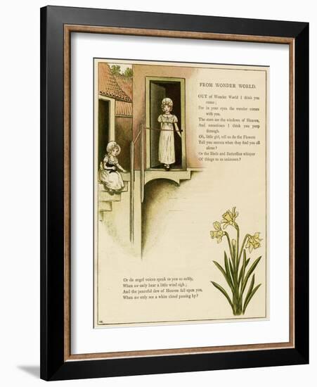 Illustration, from Wonder World-Kate Greenaway-Framed Art Print